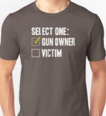Popular Gun owner funny shirts not a victim VH547 Best Product Unisex T-Shirt