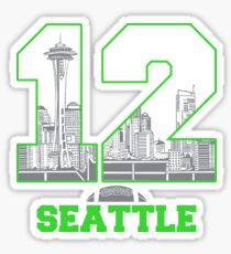 12th Man Seattle Football Sticker
