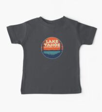 Lake Tahoe California Nevada Vintage State Travel Decal Baby Tee