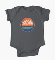 Lake Tahoe California Nevada Vintage State Travel Decal One Piece - Short Sleeve