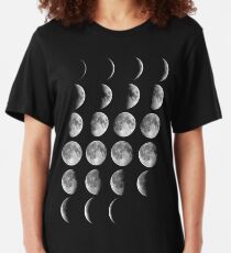 Moon Phases Slim Fit T-Shirt