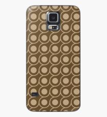 Brown Inverted Circle Pattern Case/Skin for Samsung Galaxy