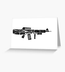 Utensil AR15 Greeting Card