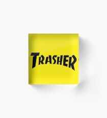 "Thrasher" Logo Parody Acrylic Block
