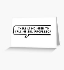 Professor Greeting Card