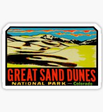 Great Sand Dunes National Park Colorado Vintage Travel Decal Sticker