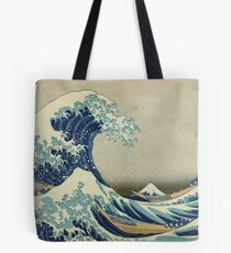 Bolsa de tela La gran ola