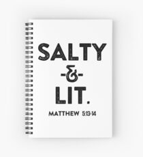Salty & Lit Christian Design Spiral Notebook