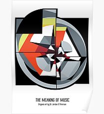 Die Bedeutung von Musik (weiß) Poster