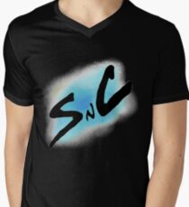 SnC Logo - Blue Men's V-Neck T-Shirt