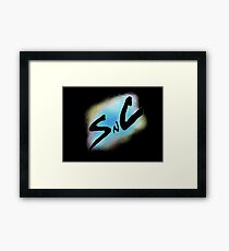 SnC Logo - Blue Framed Print