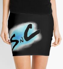 SnC Logo - Blue Mini Skirt
