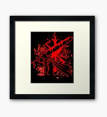 Berserk Guts Logo Blood Framed Print