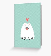 Pomeranian Valentine Greeting Card