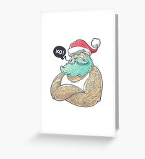 Hipsta Claus Greeting Card
