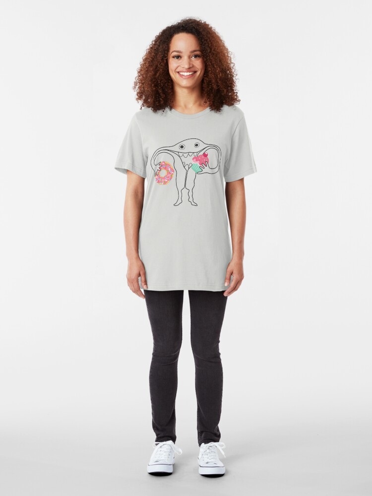 Alternate view of Hungry Uterus Understated Ute Slim Fit T-Shirt