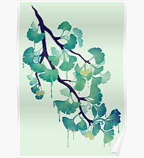 O Ginkgo (in Green) Poster