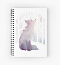 Fuchs im Schnee Spiralblock
