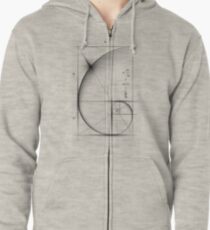 Golden Ratio - Large Zipped Hoodie