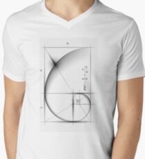 Golden Ratio - Large Men's V-Neck T-Shirt