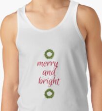 Merry and Bright Christmas Men's Tank Top