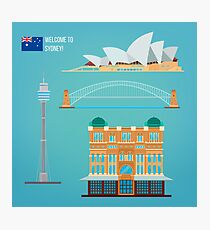 Sydney Architecture. Tourism Australia. Opera House. Sydney Buildings. Welcome to Sydney. Photographic Print