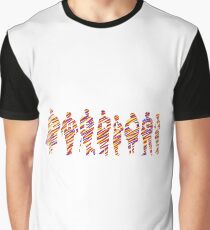 Sherlock squad silhouette tricolours - BBC Sherlock Graphic T-Shirt
