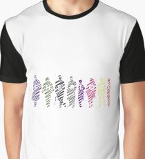 Sherlock squad silhouette multicoloured - Sherlock BBC Graphic T-Shirt