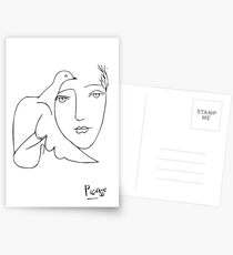 picasso // girl and dove Postcards