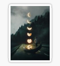 Moon Ride Sticker