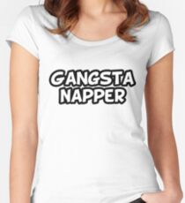 Gangsta Napper Women's Fitted Scoop T-Shirt