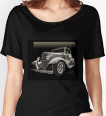 32 Ford Coupe Sketch of a Classic Street Rod Women's Relaxed Fit T-Shirt
