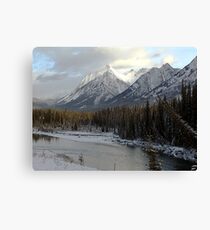 Early winter snowfall, Banff National Park Canvas Print