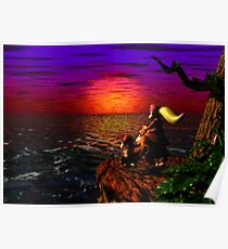 Donkey Kong Sunset Poster