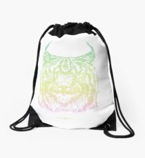 Lynx In Space Drawstring Bag
