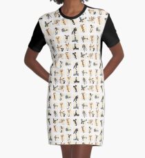 Heads up: Cream Graphic T-Shirt Dress