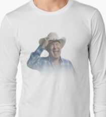 Screaming Cowboy Meme Long Sleeve T-Shirt