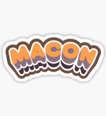 Macon, GA | Retro Curve Sticker