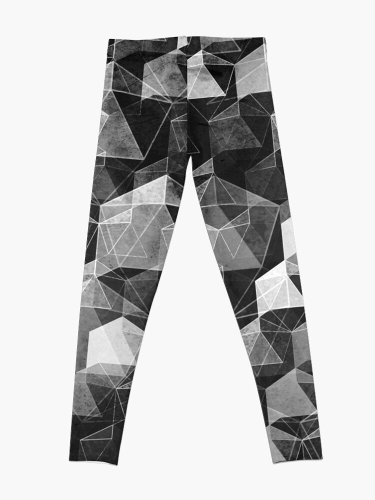Alternate view of AS THE CURTAIN FALLS (MONOCHROME) Leggings