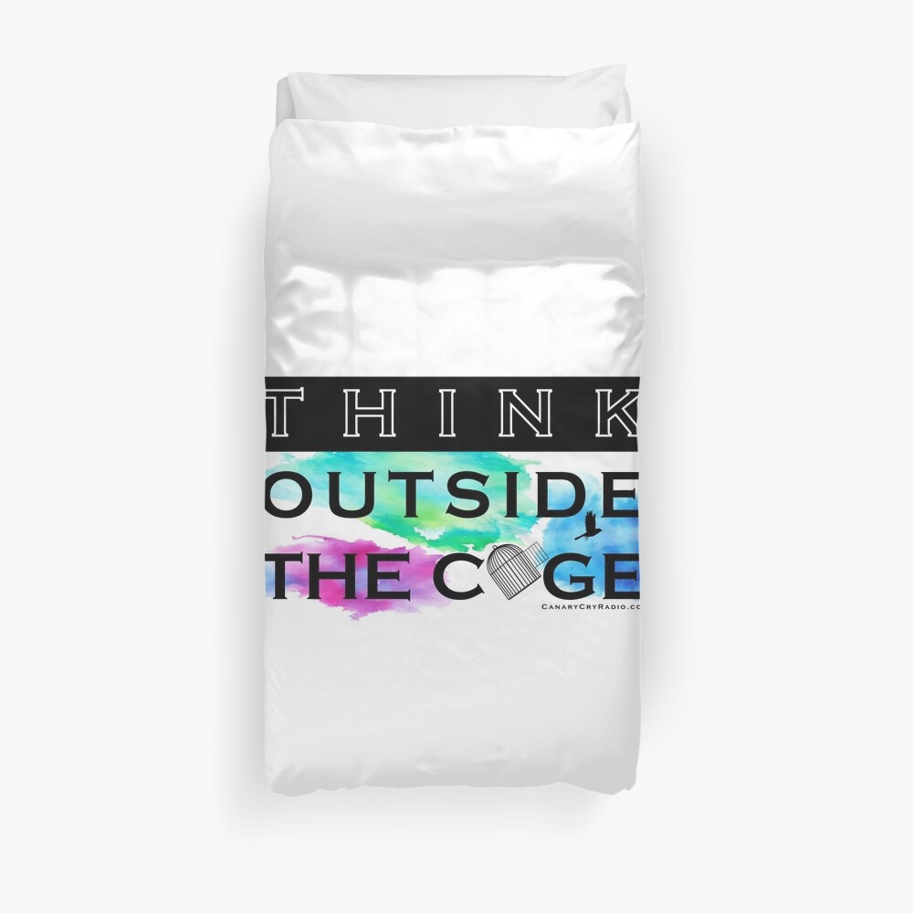 Think Outside the Cage - Colorful Duvet Cover