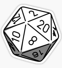 Simple D20 Sticker