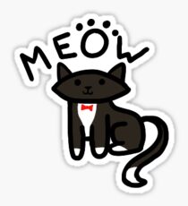 Tuxedo Cat Sticker Sticker