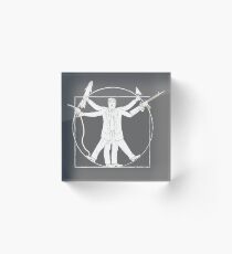 The Vitruvian Donald Trump Acrylic Block