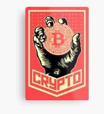 CRYPTO Metal Print