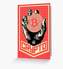 CRYPTO Greeting Card