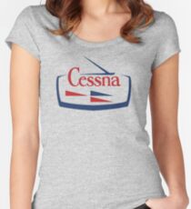 Cessna Vintage Aircraft USA Women's Fitted Scoop T-Shirt