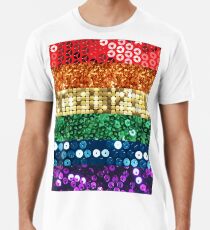 sequin pride flag Men's Premium T-Shirt