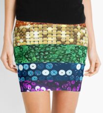 sequin pride flag Mini Skirt