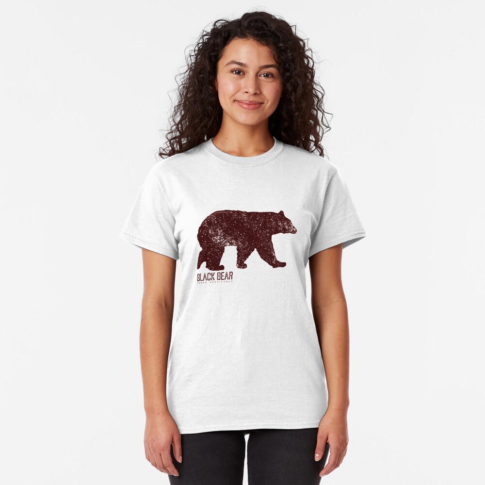Black Bear Walking Classic T-Shirt