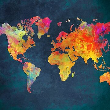 Artwork thumbnail, World Map  by JBJart